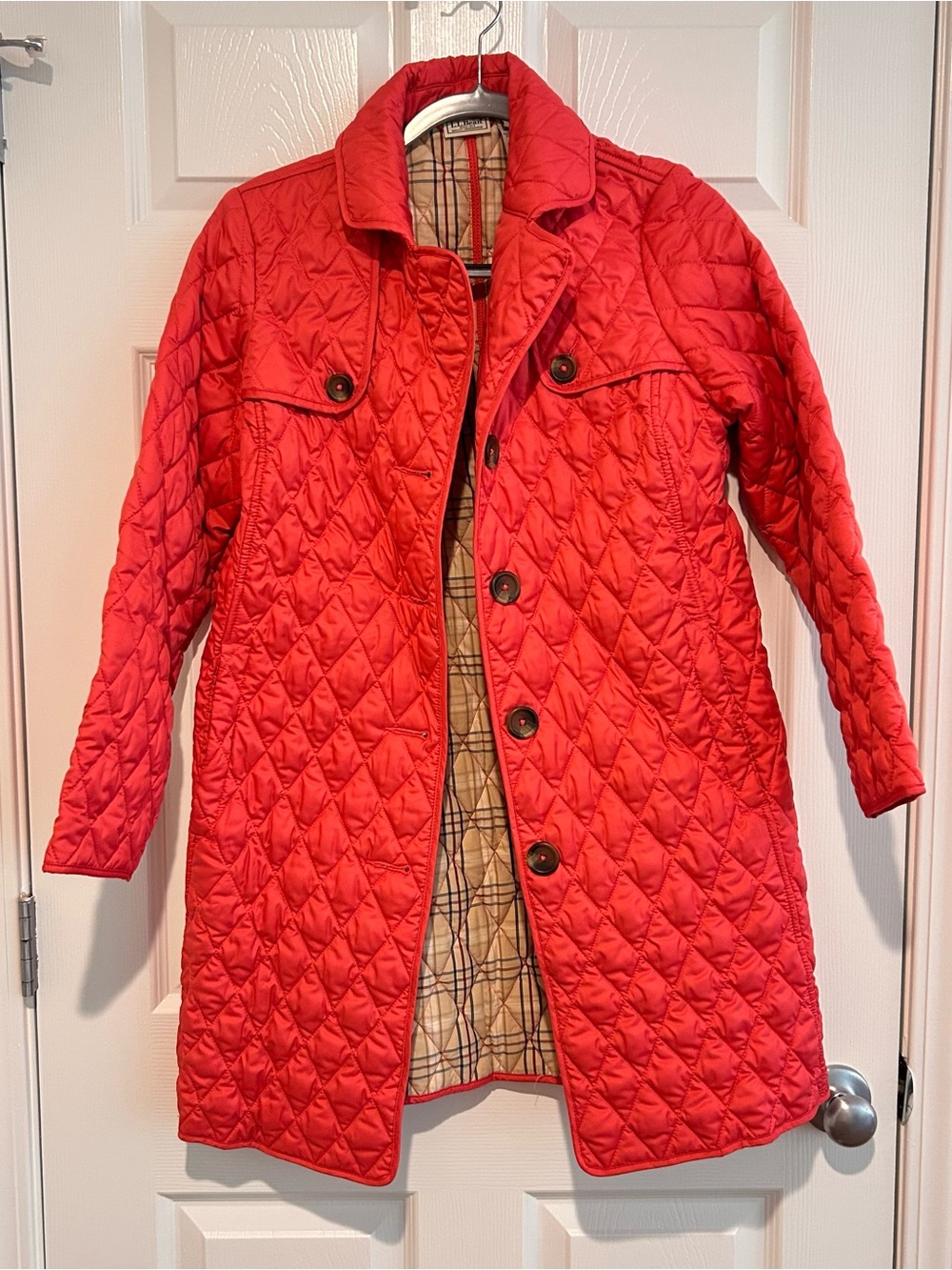 L.L. Bean Women’s Coral Quilted Mid Length Coat